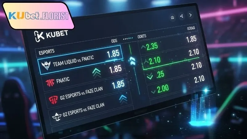 Kèo cược Esports có thay đổi linh hoạt Kubet từng phút 3 Lợi ích của kèo cược Esports có thay đổi linh hoạt Kubet